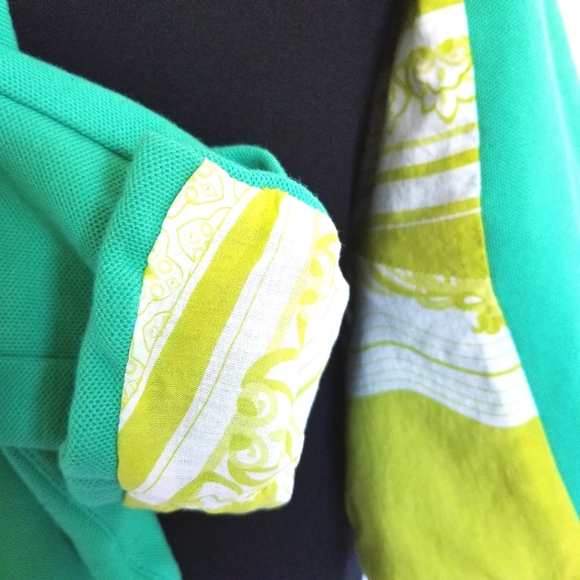 Beta House Small Green Peplum Blazer Jacket With Floral Lining - Picture 4 of 8